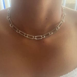 Silver Chunky Choker